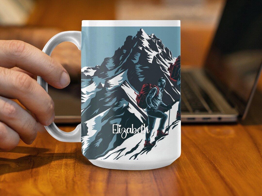 Adventure Hikers Mug, Mountain Climbing Enthusiast Gift, Perfect for