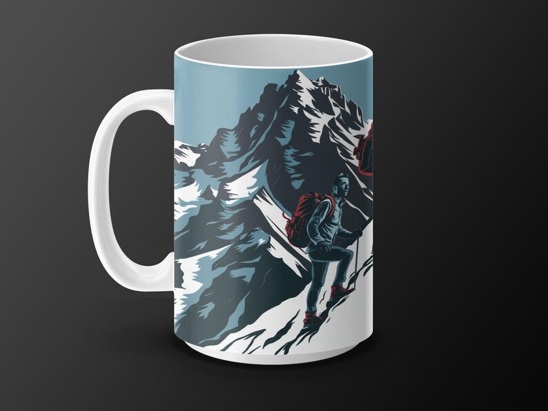 Adventure Hikers Mug, Mountain Climbing Enthusiast Gift, Perfect for