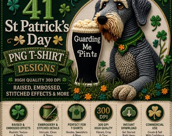 St Patrick's Day Irish Pub Humor PNG T-Shirt Designs (41 Files)