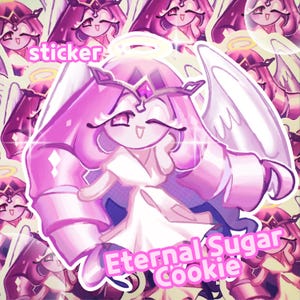 Eternal Sugar Cookie – Vinyl-Aufkleber (Cookie Run: Kingdom Fan Art)