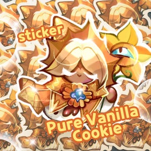 Pure Vanilla Cookie - Vinyl-Aufkleber (Cookie Run: Kingdom Fan Art)