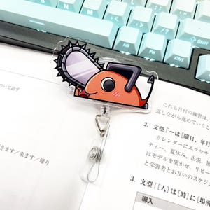 Orange Chainsaw Badge Reels (ID) NON-ANIME
