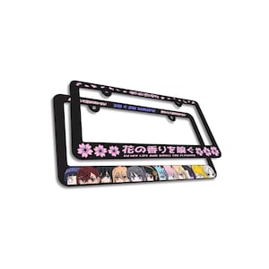 Custom LPF Self Drawn Waifu // Cherry Blossoms Plate Frames