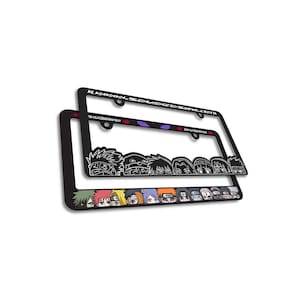 Custom LPF Self Drawn Cloud/Eye Plate Frames (PAIR) Non-Anime Original Parody