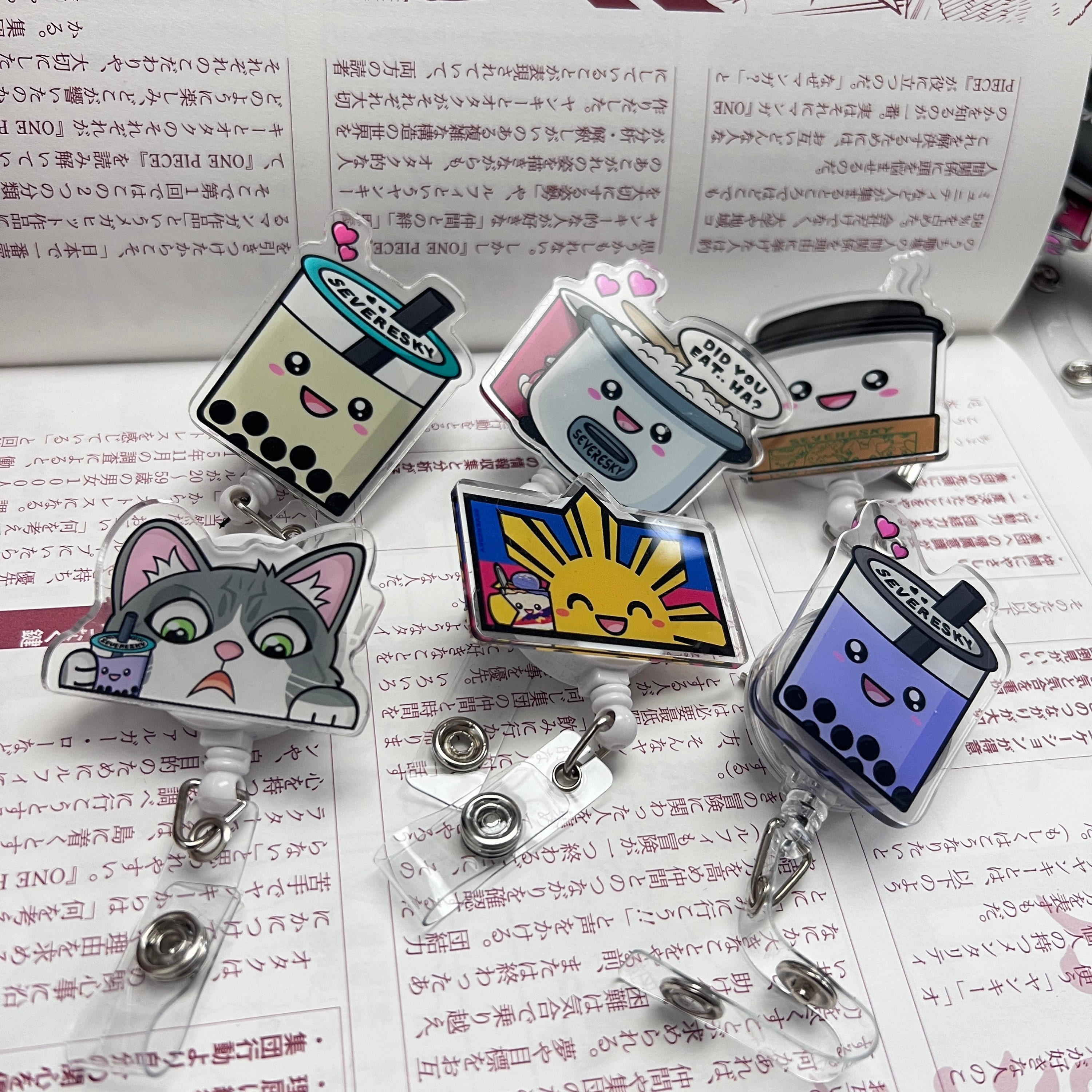 Kawaii Badge Reels - Etsy