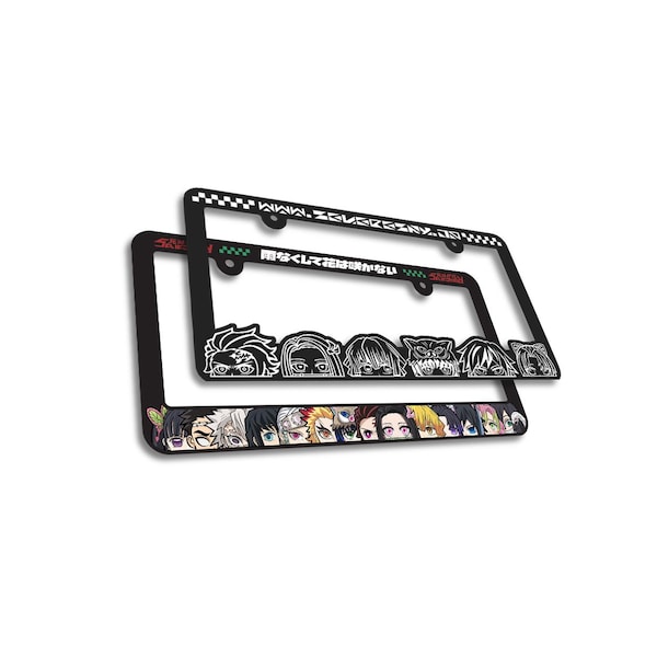Custom LPF Self Drawn NON-ANIME (Mix & Match) Parody D S License Plate Frames
