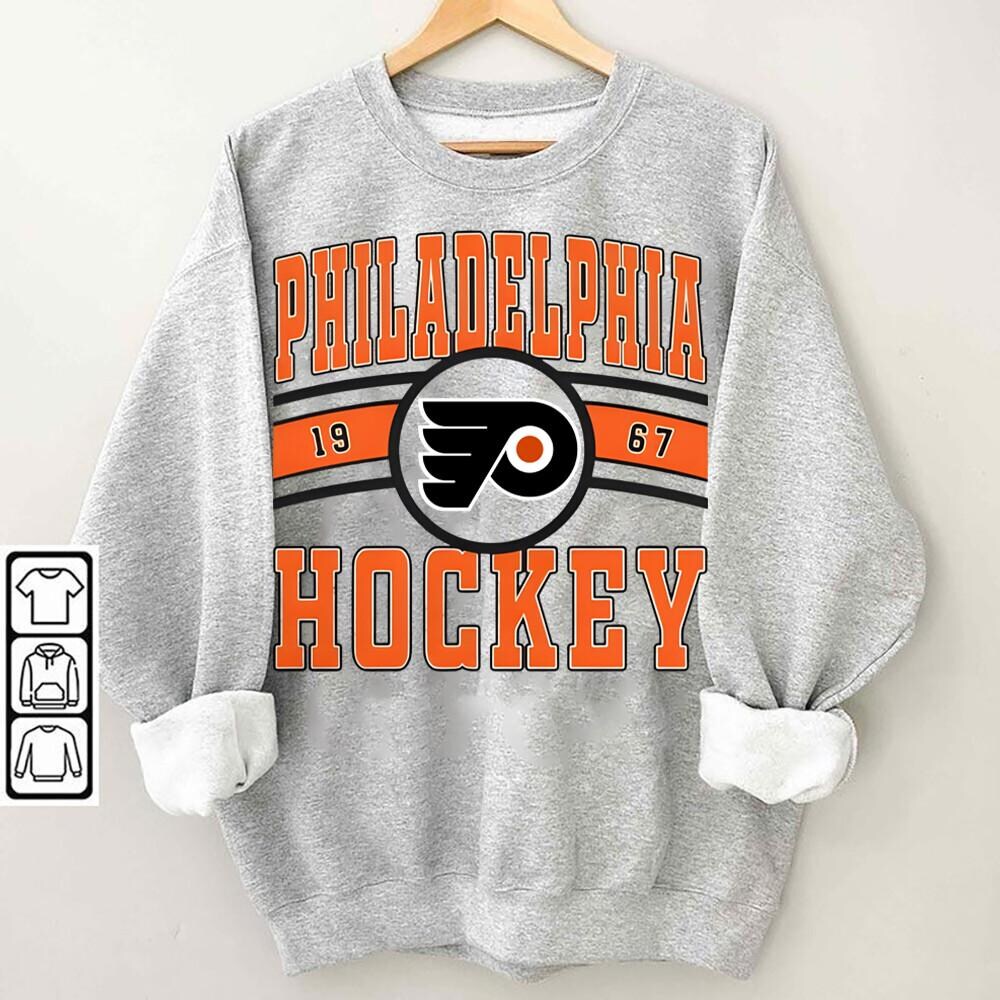 Philadelphia Flyers Sweatshirt, Philadelphia Flyers Merch, Vintage Philadelphia Hockey Shirt, Personalized Philadelphia Hockey Tee Gift Tm33