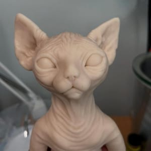 Made to order Unpainted Full Body Silicone Blank Kit Sphynx Cat, by Patricia Rowe
