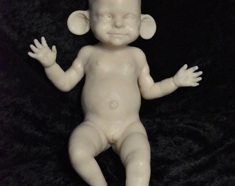 Made to order Limited Edition 9 inches BLANK Kit Silicone FBS Fantasy Baby Mouseling "Mia"- Eyes NOT included in sale- by Patricia Rowe