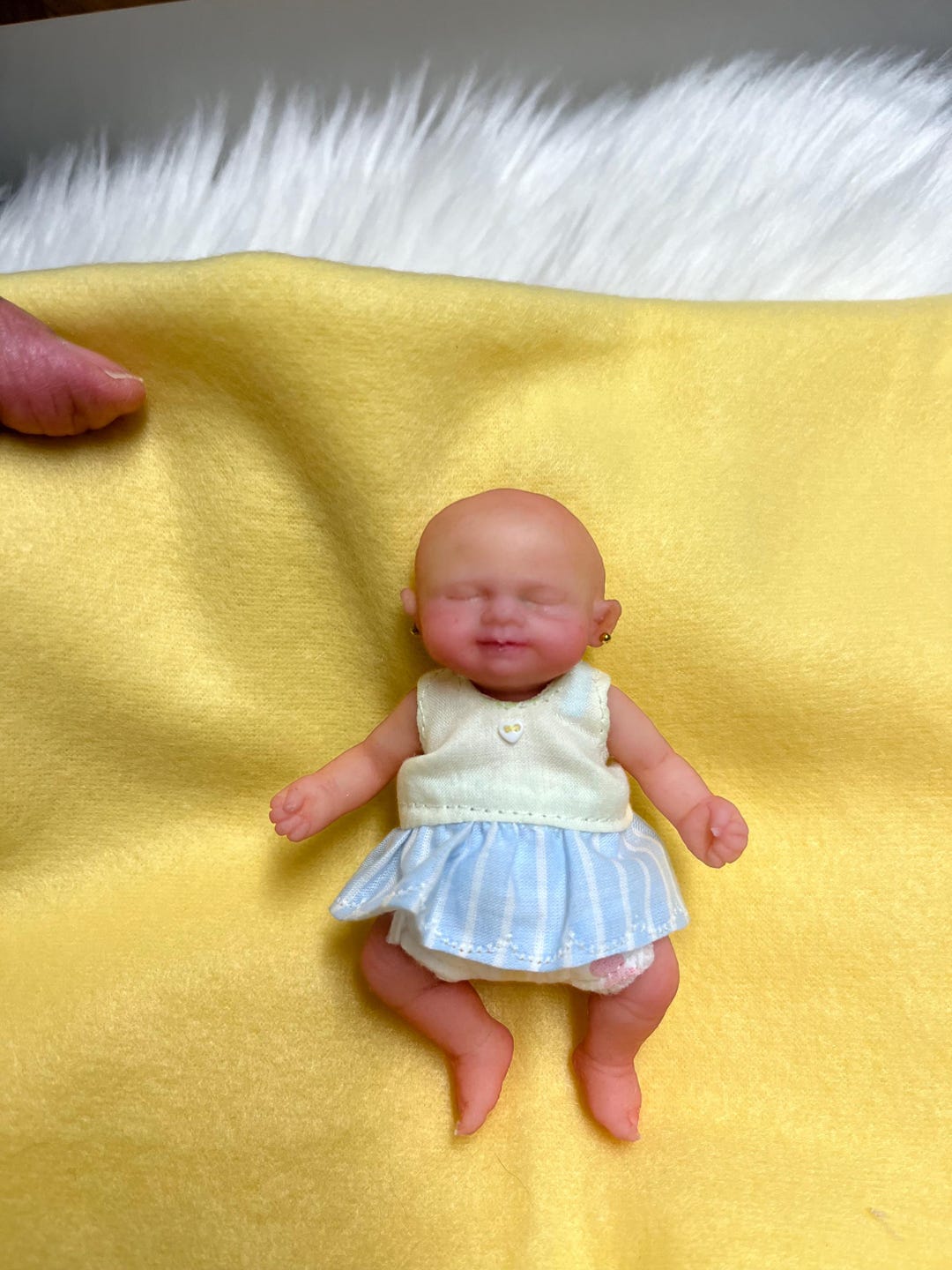 Micro Mini Silicone Baby Doll: “macarena” by Patty Rowe, 4 in - - Etsy