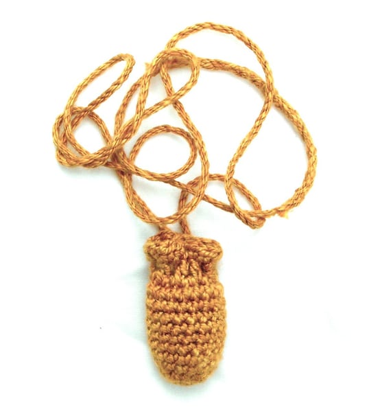 Crochet amulet bag pattern deals