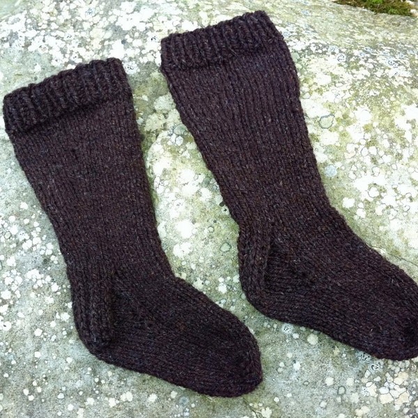 Toddler Socks Pattern Knit Knitted PDF Knee High DK