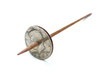 Modern Coin Tahkli Support Spindle Kennedy Half Supported Spinning of Handspun Lace Yarn or Thread - like Russian or Tibetan or Takhli