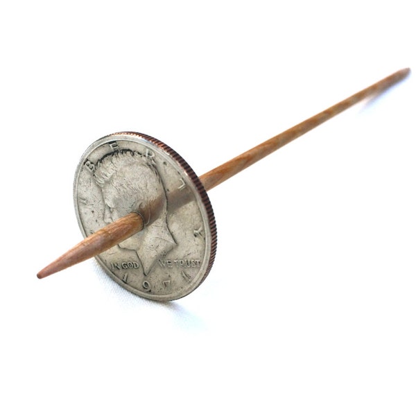 Modern Coin Tahkli Support Spindle Kennedy Half Supported Spinning of Handspun Lace Yarn or Thread - like Russian or Tibetan or Takhli