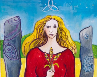 Celtic Goddess Art - Grainne, Celtic Sun Goddess/Winter Queen