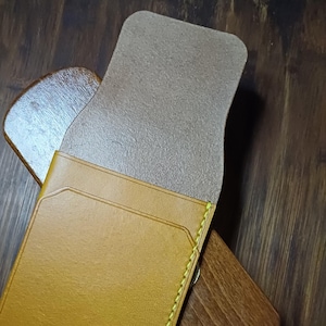 Cartera EDC de bolsillo frontal "Theodemir" hecha a mano con cueros italianos Pueblo y Buttero de primera calidad de grano completo curtidos con vegetales (TH03)