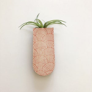 Modern Wall Vase, Decor Planter, Hanging Wall Vase, Indoor Wood Planter, Wall Sconce, Wood Plant Holder, Handmade