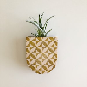 Modern Wall Vase Decor Planter, Hanging Vase for Wall, Indoor Wood Planter, Wall Sconce, Wood Plant Holder, Handmade,