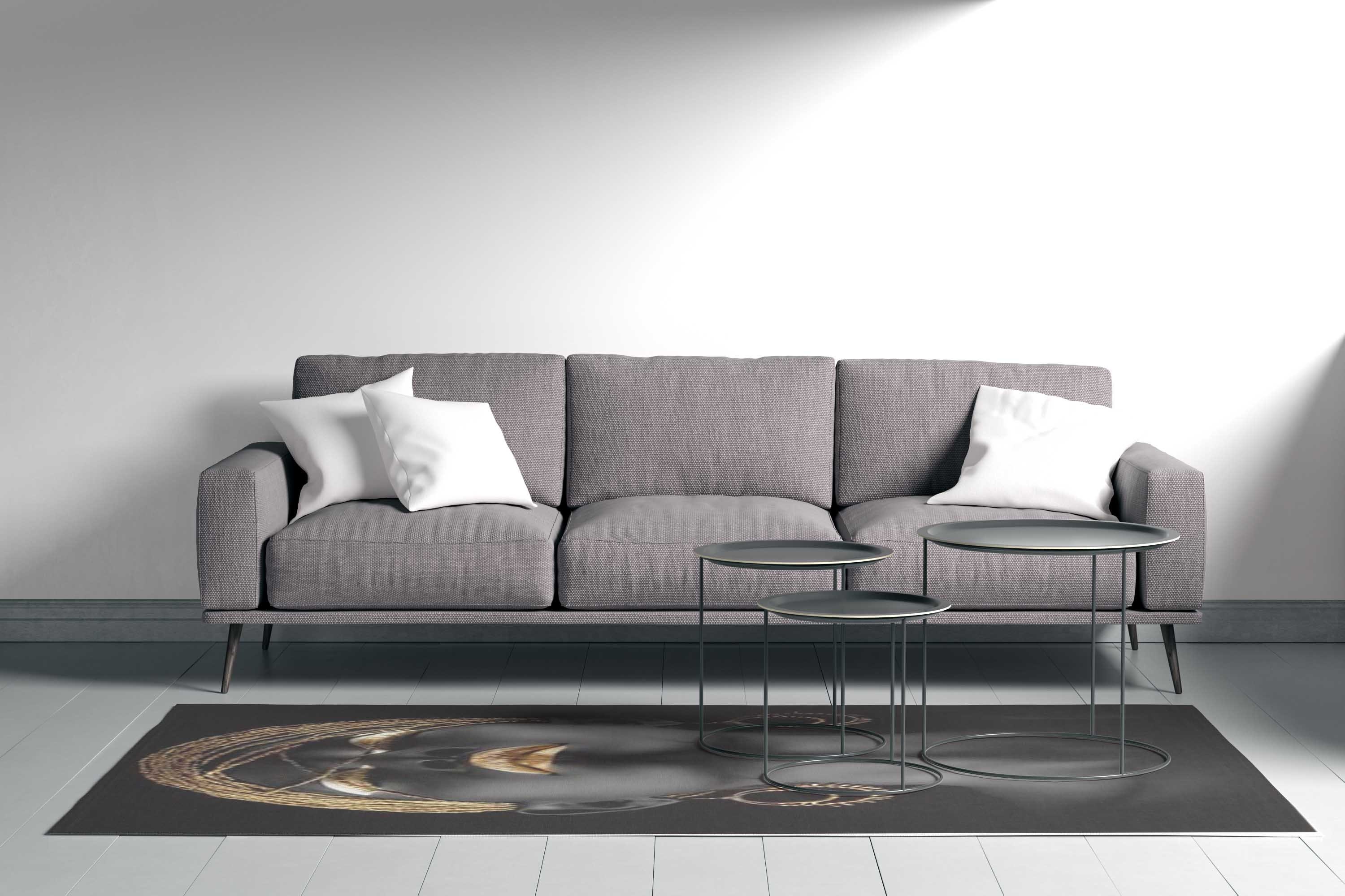 Black Woman Rug, African Woman Area Carpet, Black Girl Washable Rug ...