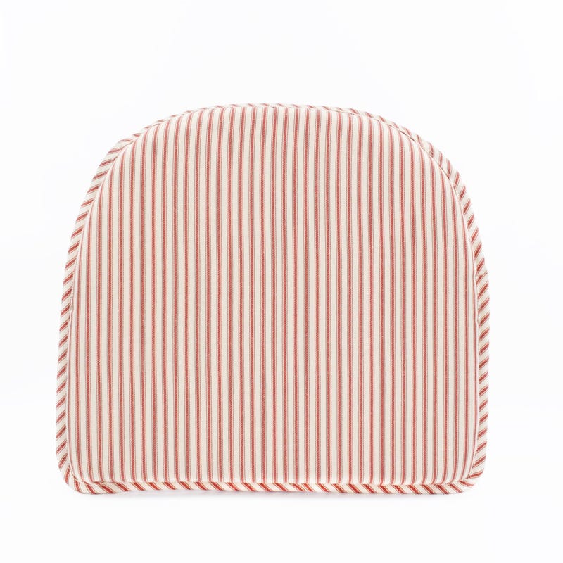 Red Striped Chair Pads - Etsy