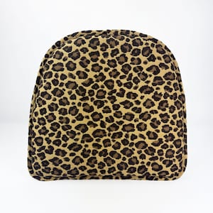 Leopard Print Non-Slip Chair Cushion: foam fill, woven upholstery fabric 16"wX15"d2"h