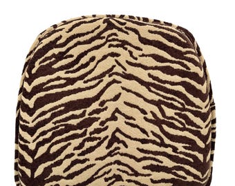 Tiger Stripe Chair Cushion, Non-Slip Upholstery Seat Pad, Made in USA