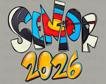 Senior 2026 Design, Graduation Sublimation (PNG, Digital Download)
