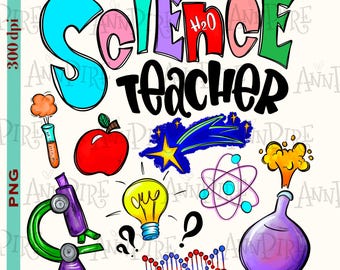Science Teacher Sublimation Design PNG, Love science, Back to school, Digital Downloud