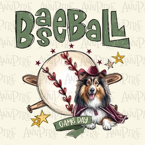 Custom Baseball Mascot, Maroon Baseball Hand Drawn PNG (Digital file Download)