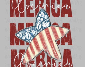 Retro America PNG, USA 4th of July Sublimation Design,(Digital Download)