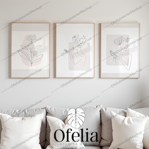 Three frames, ISO frame mockup, Set of three, Triple wood frames, Digital frame, Triple photo frame, Three vertical frames, 3 Frame mock up