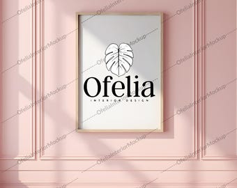 Close Up Frame Mockup PSD, Din A Frame Mock Up For Posters, Pink Frame Mockup, Wall Art Template, Wall Art Frame Mockup, Iso A Frame Mockup