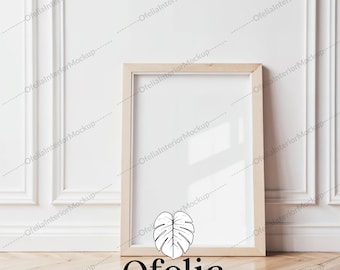 Vertical frame mockup, Modern wood mockup, Vertical mockup, Wooden mockup frame, Wood mock up, Digital Frame mockup, Wood floor, Wood frame.