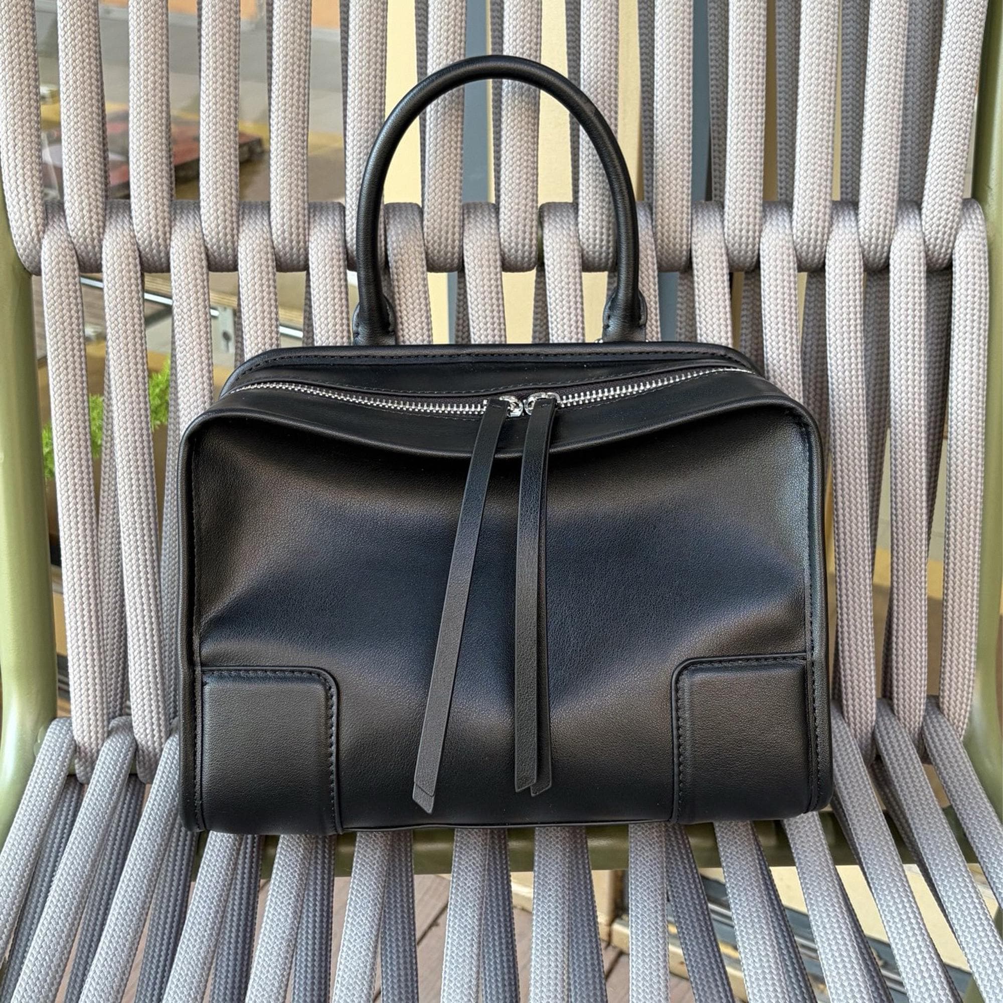 Leather Mini Boston Bag - Etsy