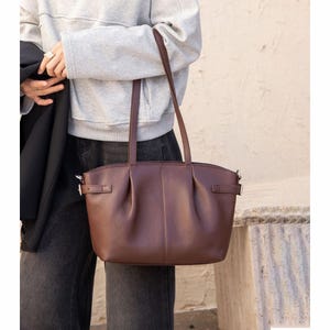 Weiche Leder Umhängetasche, Damen Leder Unterarm Geldbörse, Echtleder Cross Body Bag, Elegante Leder Tragetasche