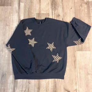 Starry patchwork sweatshirt