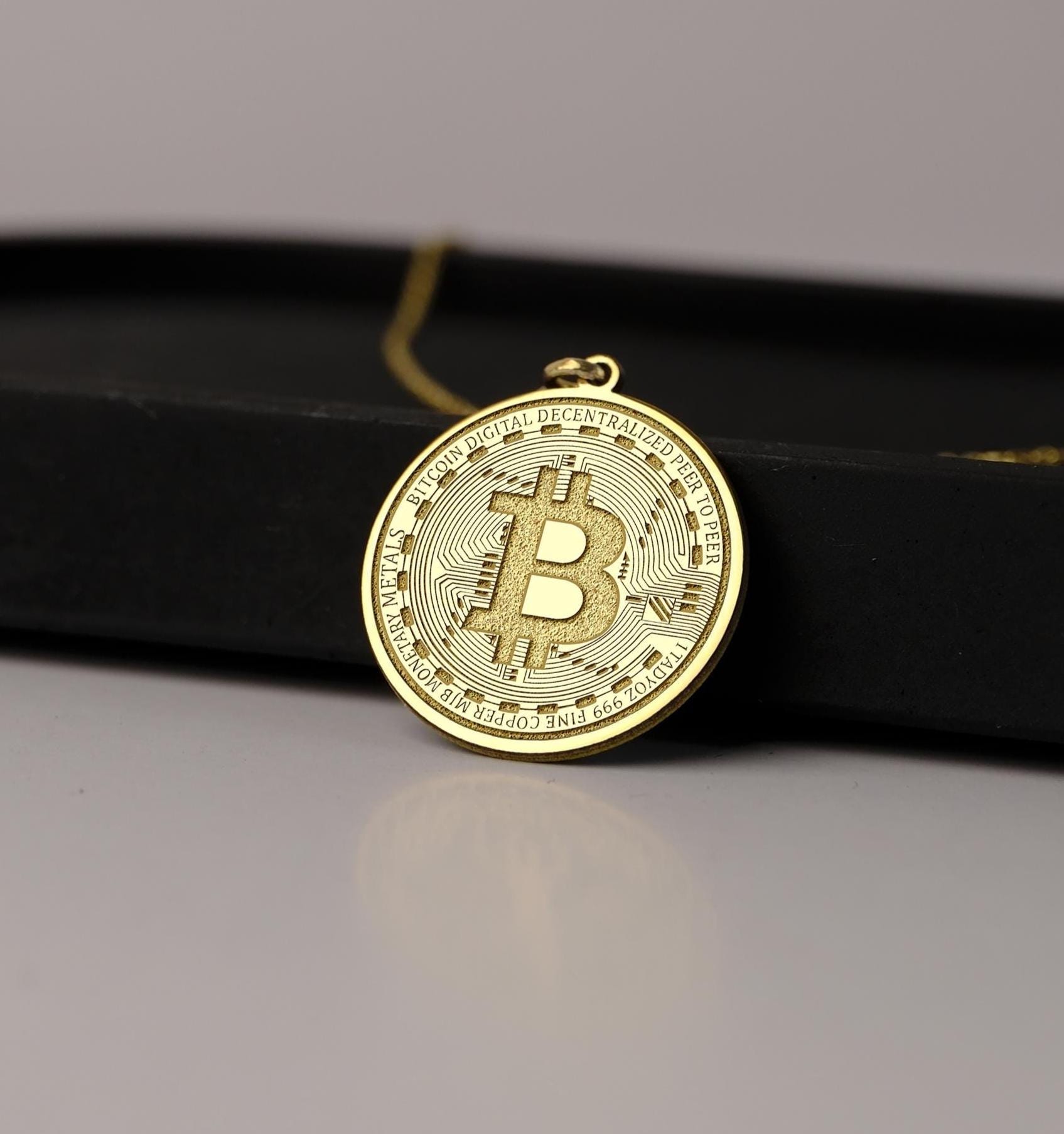 Solid Silver Bitcoin - Etsy