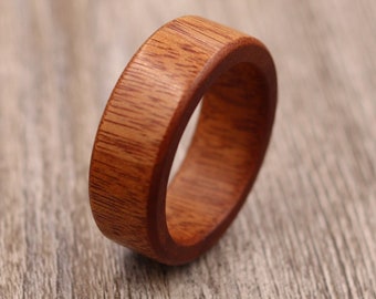 Mopani Wood Ring - Custom Wood Ring - Unique Wedding Ring - Wedding Ring - Wooden Ring - Mens Jewelry - 5 Year Anniversary
