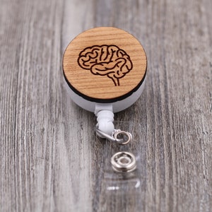 Koyal Wholesale Retractable Badge Reel Holder With Clip, Brain Neurologist  