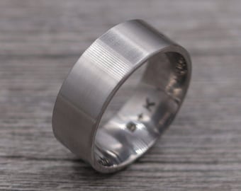 Titanium Ring,Titanium Band, Wedding Band,Personalized Ring,Engraved Ring,Custom Ring,Wedding Ring,Unique Ring,Lightweight Ring,Mens Jewelry