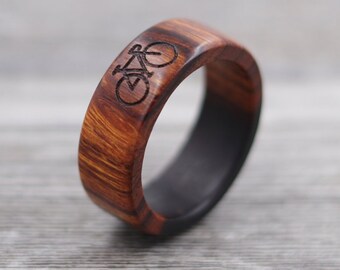 etsy wood rings