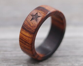 etsy wood rings