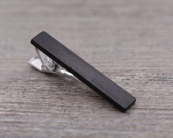 Ukraine Wavy Flag Rhodium Plated Tie Clip in Gift Box