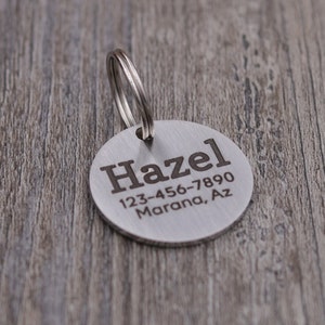 Personalized Pet Tag, Pet dog tag, Cat tag, dog ID Tag, pet dog ID tag, Handstamped dog ID Tag, Cat id tag, dog tag for dogs, Silver Dog Tag
