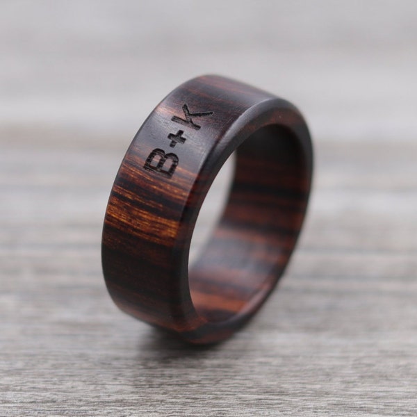 Mens Wood Ring Etsy