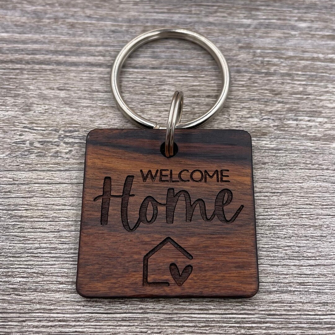 Home House Keychain New Home Gift Realtor Gift Etsy