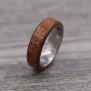 Mopani Wood Ring,Wood Ring,Titanium Ring,Personalized Ring,Wooden Ring,Wedding Ring,Unique Ring,Mens Jewelry
