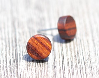 Desert Ironwood stud earrings, Wood earrings, Wood stud earrings, Womens earrings, Mens earrings, Unisex Earrings, Tiny Earrings