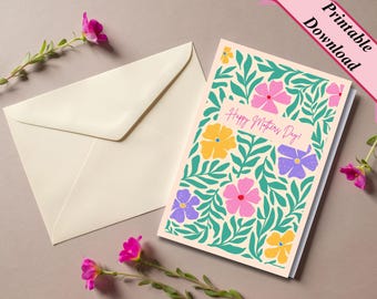 Tarjeta imprimible para el Día de la Madre de 4x6 / Tarjetas para mamá imprimibles / Tarjeta digital para el Día de la Madre / Tarjetas imprimibles / Tarjeta digital / Día de la Madre / Mamá /