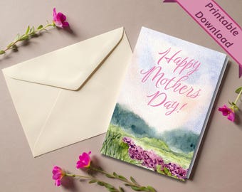 Tarjeta imprimible para el Día de la Madre de 4x6 / Tarjetas para mamá imprimibles / Tarjeta digital para el Día de la Madre / Tarjetas imprimibles / Tarjeta digital / Día de la Madre / Mamá /